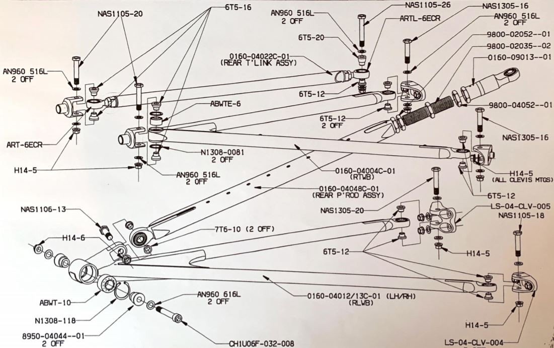 REAR SUSPENSION ASSEMBLY Diagram